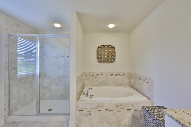 11044 Spring Point Cir, Riverview, FL 33579 - full bath featuring a shower stall and a garden tub