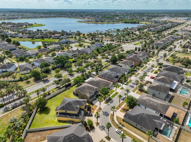 11044 Spring Point Cir, Riverview, FL 33579 - aerial perspective of suburban area with a nearby body of water