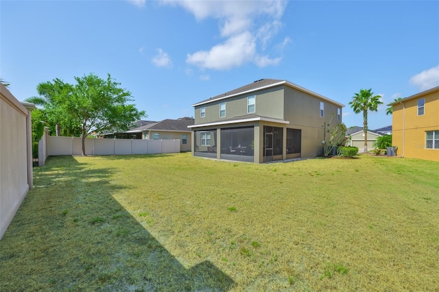 11044 Spring Point Cir, Riverview, FL 33579 - view of yard with a sunroom