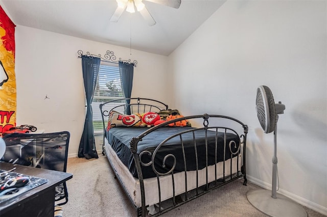 7046 Frascati Loop, Wesley Chapel, FL 33544 - carpeted bedroom with baseboards and a ceiling fan
