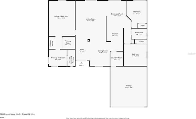 7046 Frascati Loop, Wesley Chapel, FL 33544 - view of home floor plan