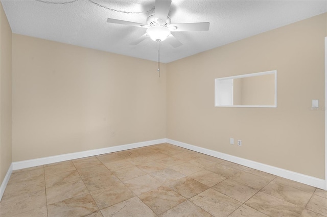 10033 64th Ave N Unit 4, Saint Petersburg, FL 33708 - spare room featuring a ceiling fan and a textured ceiling