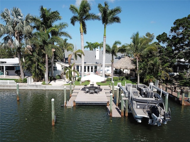 1837 Venetian Point Dr, Clearwater, FL 33755 - dock featuring a water view