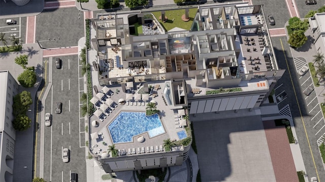 235 1st Ave S Unit 4103, Saint Petersburg, FL 33701 - drone / aerial view of a pool area