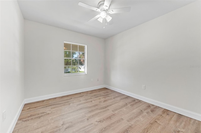 4313 W N A St, Tampa, FL 33609 - spare room with light wood-style floors and ceiling fan