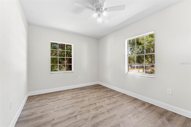 4313 W N A St, Tampa, FL 33609 - empty room featuring wood finished floors and ceiling fan