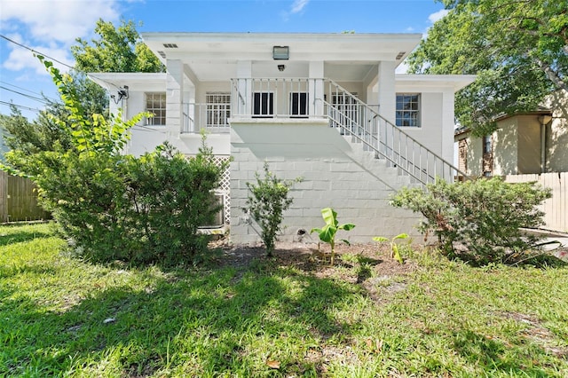 4313 W N A St, Tampa, FL 33609 - rear view of house featuring stairway