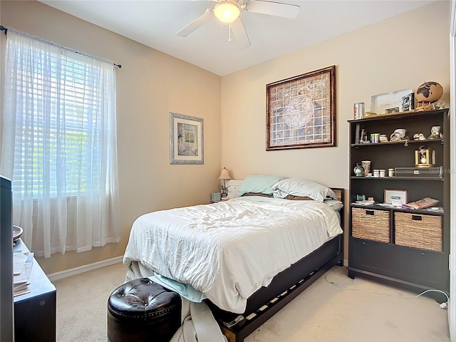 3409 61st Ter E, Ellenton, FL 34222 - bedroom featuring light colored carpet and ceiling fan