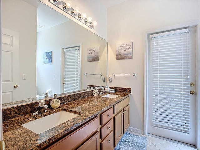 3409 61st Ter E, Ellenton, FL 34222 - full bathroom featuring double vanity and tile patterned flooring