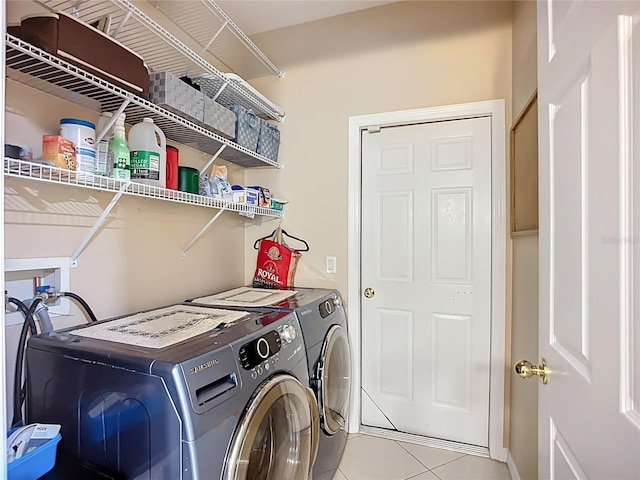 3409 61st Ter E, Ellenton, FL 34222 - laundry room featuring independent washer and dryer and light tile patterned flooring