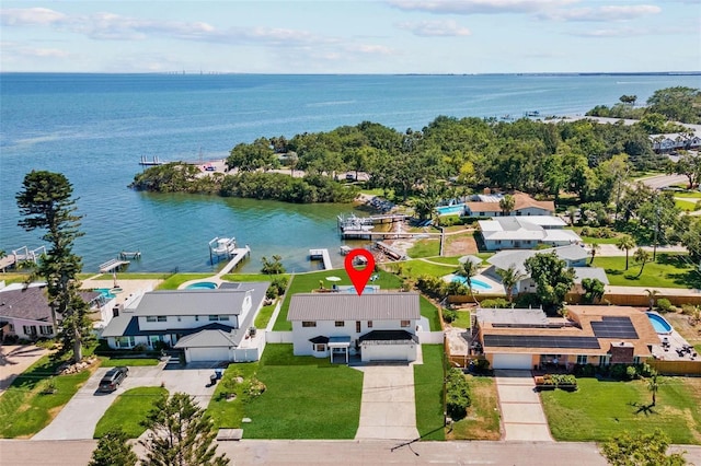 380 Colony Point Rd S, Saint Petersburg, FL 33705 - aerial perspective of suburban area with a large body of water