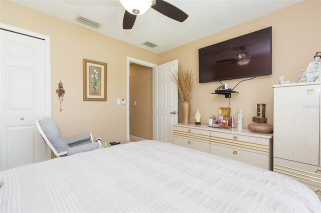 11913 Butler Woods Cir, Riverview, FL 33579 - bedroom featuring ceiling fan