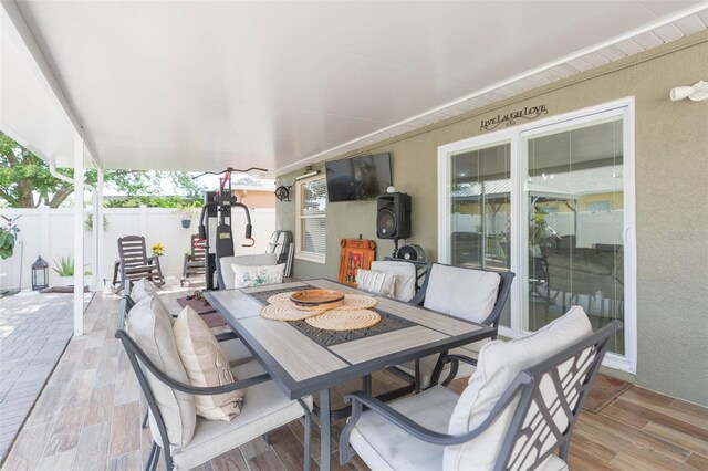 11913 Butler Woods Cir, Riverview, FL 33579 - view of patio with outdoor dining space