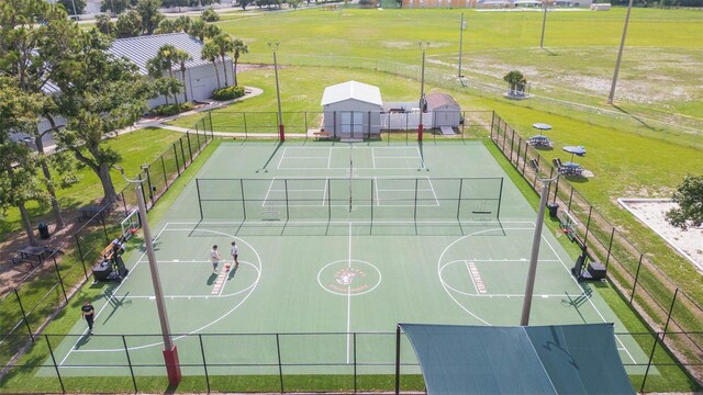 11913 Butler Woods Cir, Riverview, FL 33579 - view of basketball court featuring a tennis court and community basketball court