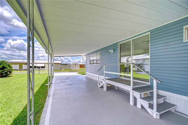 35014 Carl Ave, Zephyrhills, FL 33541 - view of patio featuring a carport