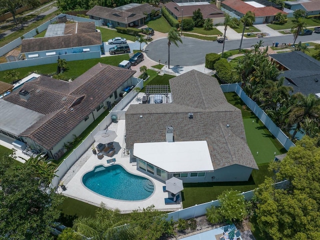 11763 Saree Ct, Largo, FL 33778 - aerial perspective of suburban area with a pool