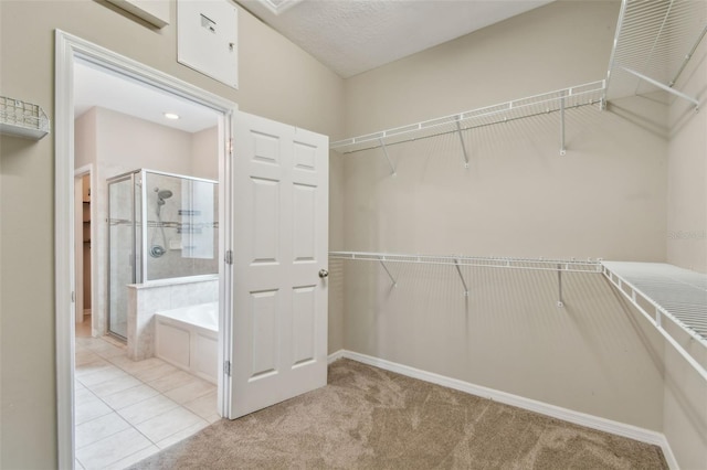 3530 Brook Crossing Dr, Brandon, FL 33511 - spacious closet featuring light colored carpet and light tile patterned flooring