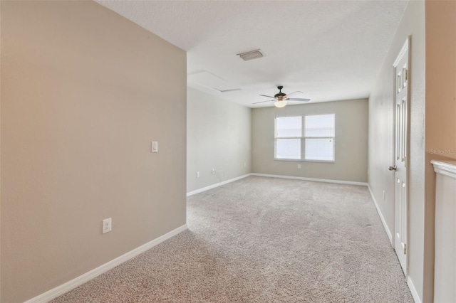 3530 Brook Crossing Dr, Brandon, FL 33511 - spare room featuring light colored carpet and a ceiling fan