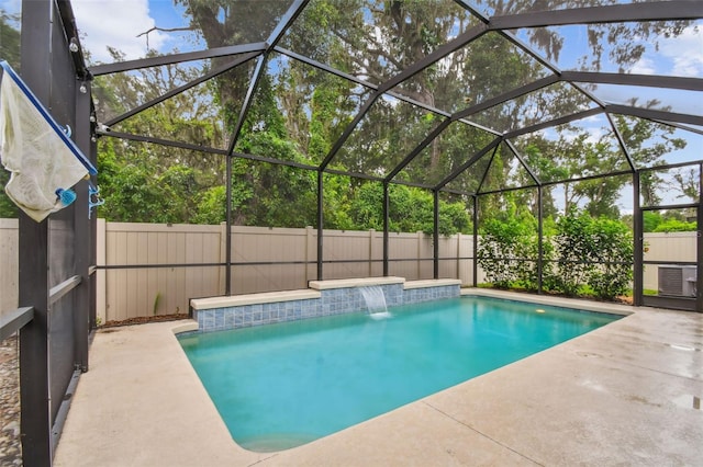 3530 Brook Crossing Dr, Brandon, FL 33511 - view of swimming pool featuring a fenced backyard and a patio