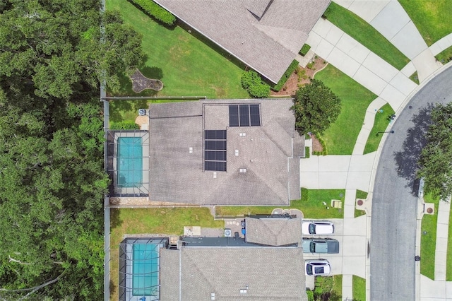 3530 Brook Crossing Dr, Brandon, FL 33511 - aerial view of property and surrounding area featuring a pool