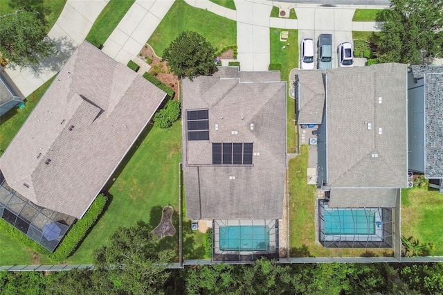 3530 Brook Crossing Dr, Brandon, FL 33511 - bird's eye view of a pool