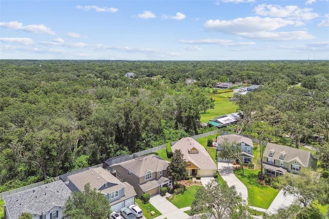 3530 Brook Crossing Dr, Brandon, FL 33511 - aerial perspective of suburban area featuring a heavily wooded area
