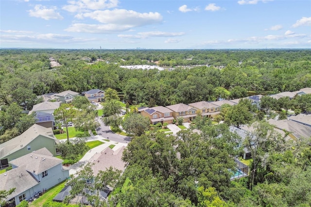 3530 Brook Crossing Dr, Brandon, FL 33511 - aerial view of residential area featuring a heavily wooded area