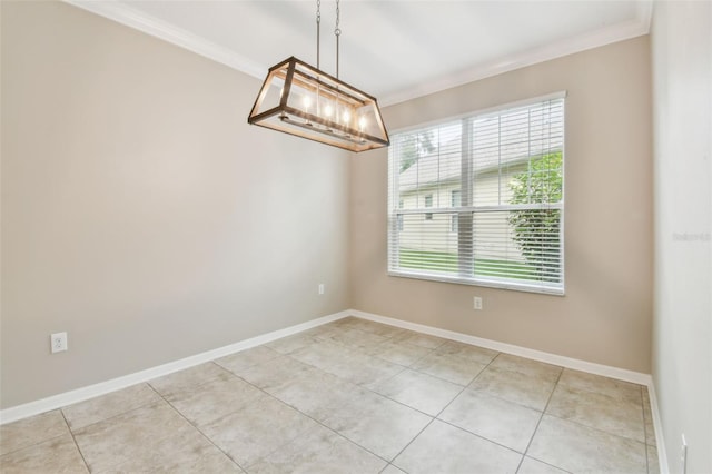 3530 Brook Crossing Dr, Brandon, FL 33511 - spare room featuring crown molding and light tile patterned floors
