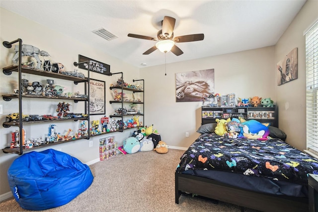 3530 Brook Crossing Dr, Brandon, FL 33511 - carpeted bedroom featuring ceiling fan and baseboards