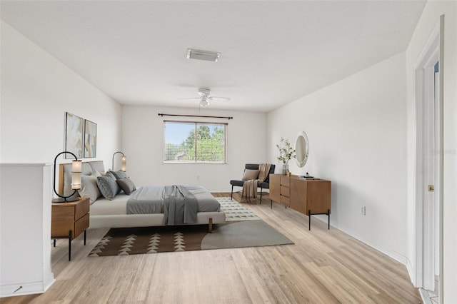 25737 Frith St, Land O Lakes, FL 34639 - bedroom featuring light wood-type flooring and a ceiling fan