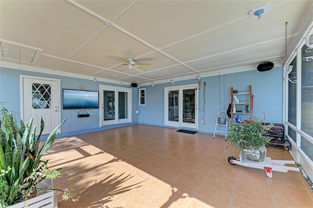 1908 N Brink Ave, Sarasota, FL 34234 - view of patio / terrace with a ceiling fan