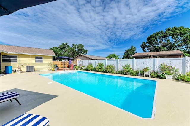 1908 N Brink Ave, Sarasota, FL 34234 - view of swimming pool with a patio and a fenced backyard
