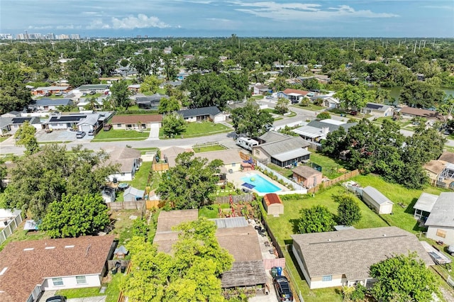 1908 N Brink Ave, Sarasota, FL 34234 - aerial view of residential area featuring a pool area