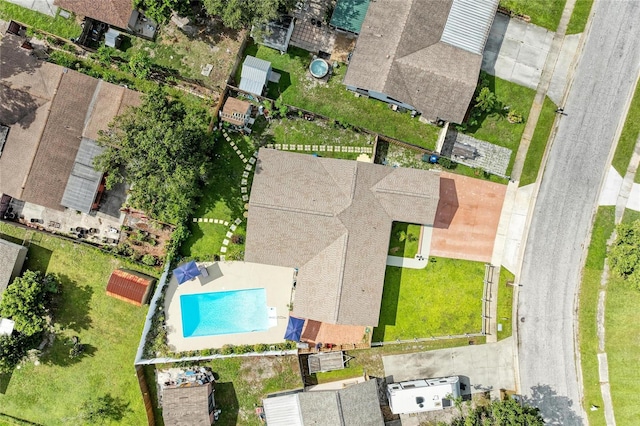 1908 N Brink Ave, Sarasota, FL 34234 - drone / aerial view of a pool