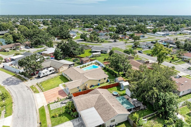 1908 N Brink Ave, Sarasota, FL 34234 - aerial view of residential area featuring a pool