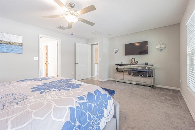13527 Willow Bluestar Loop, Riverview, FL 33579 - carpeted bedroom featuring ceiling fan and multiple windows