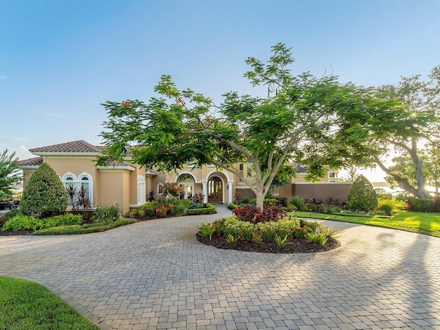 12125 Stonelake Ranch Blvd, Thonotosassa, FL 33592 - view of front of home featuring curved driveway and stucco siding