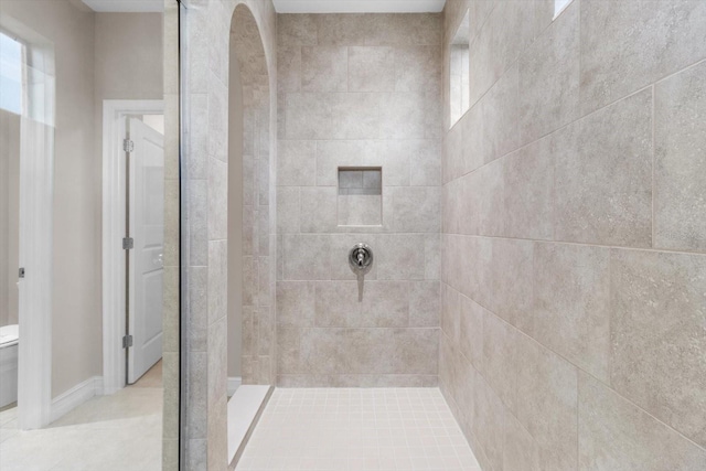 3994 Medicci Ln, Wesley Chapel, FL 33543 - full bath featuring tiled shower and toilet