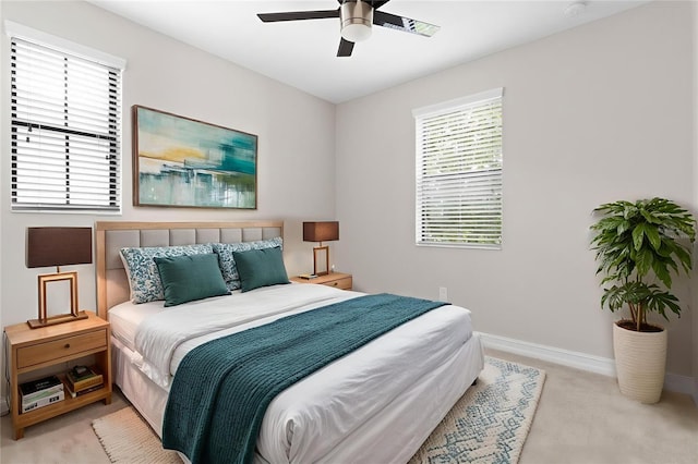 3994 Medicci Ln, Wesley Chapel, FL 33543 - bedroom featuring carpet flooring and a ceiling fan