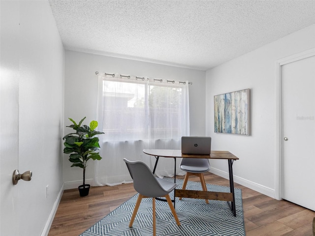1675 E Grovehill Rd, Palm Harbor, FL 34683 - office space featuring wood finished floors and a textured ceiling
