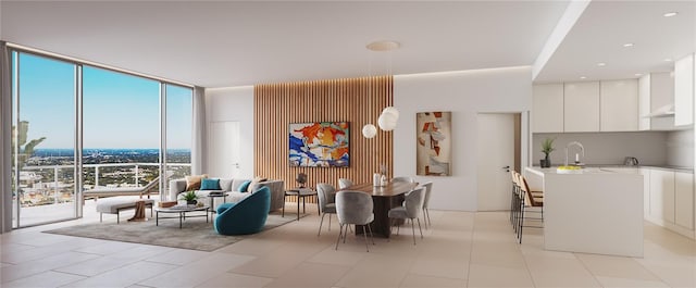 235 1st Ave S Unit 3708, Saint Petersburg, FL 33701 - dining space featuring a wall of windows