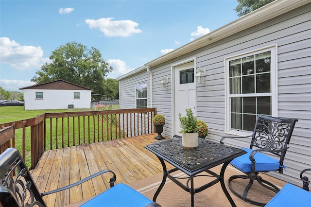 26223 Chianina Dr, Wesley Chapel, FL 33544 - deck featuring a yard