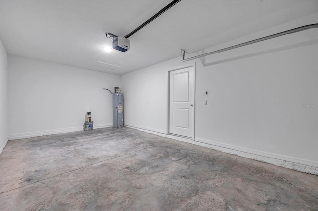 1561 S Martin Luther King Jr Ave, Clearwater, FL 33756 - garage featuring electric water heater and a garage door opener