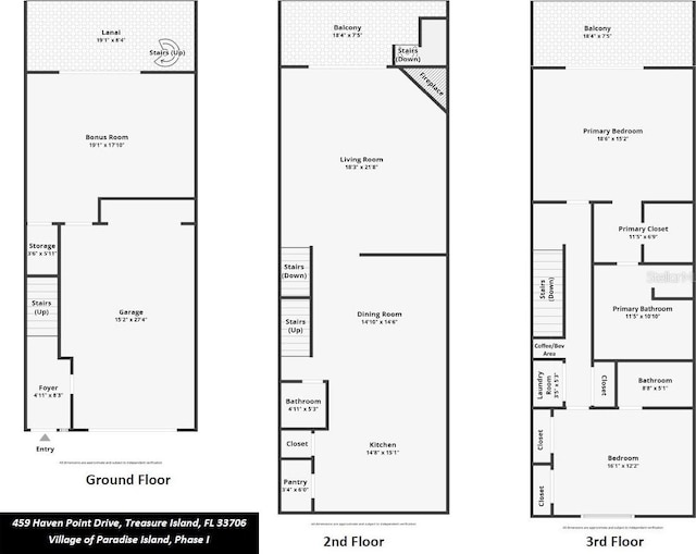 459 Haven Point Dr, Treasure Island, FL 33706 - view of home floor plan