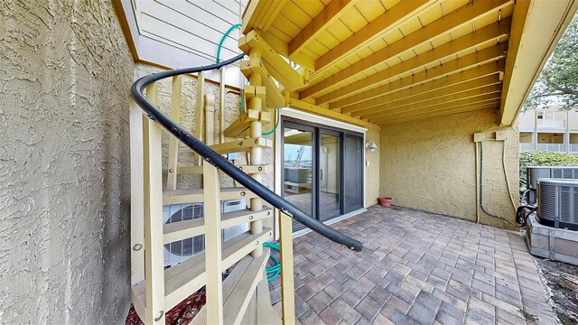 459 Haven Point Dr, Treasure Island, FL 33706 - view of patio / terrace with stairway