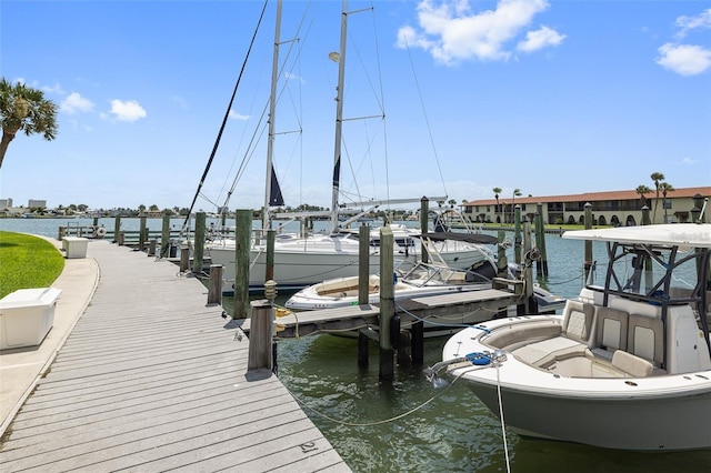 459 Haven Point Dr, Treasure Island, FL 33706 - dock area with a water view