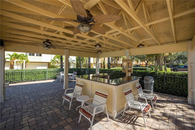 459 Haven Point Dr, Treasure Island, FL 33706 - view of patio featuring a ceiling fan