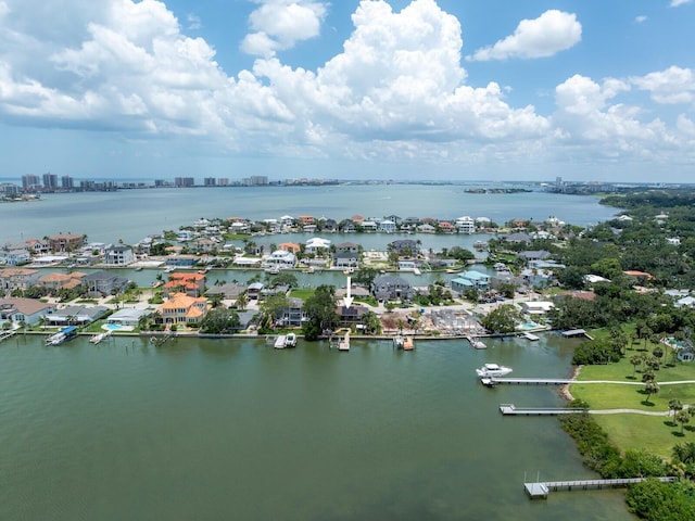 8 Sunset Bay Dr, Belleair, FL 33756 - bird's eye view of a nearby body of water
