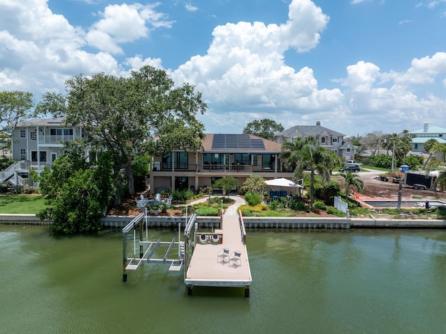 8 Sunset Bay Dr, Belleair, FL 33756 - dock with a water view