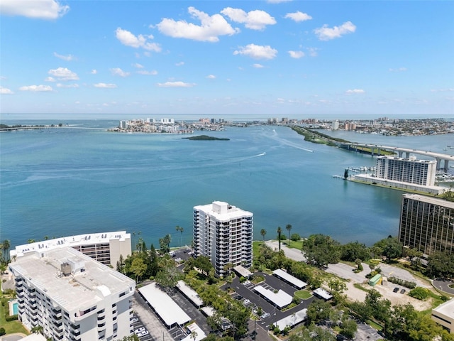 80 Rogers St Unit 3A, Clearwater, FL 33756 - bird's eye view of a nearby body of water and a notable bridge